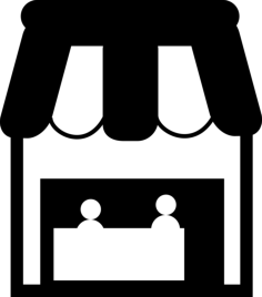 Market Stand Contour Svg Vector, Free Vectors File